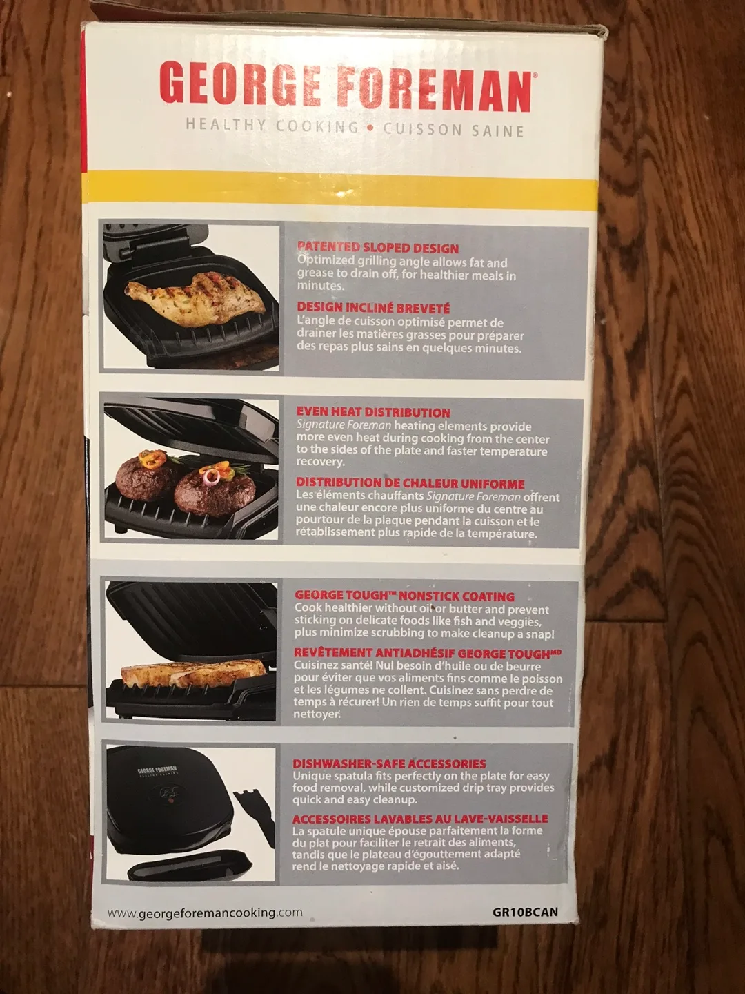 George Foreman 3-in-1 Grill Champ Electric Grilling Machine image indicator(3)