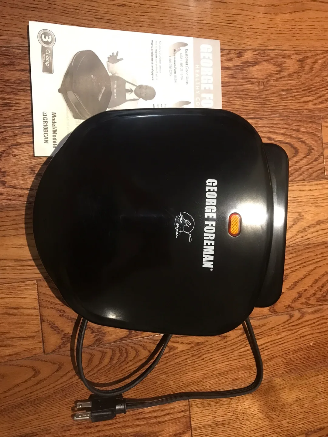 George Foreman 3-in-1 Grill Champ Electric Grilling Machine image indicator(5)