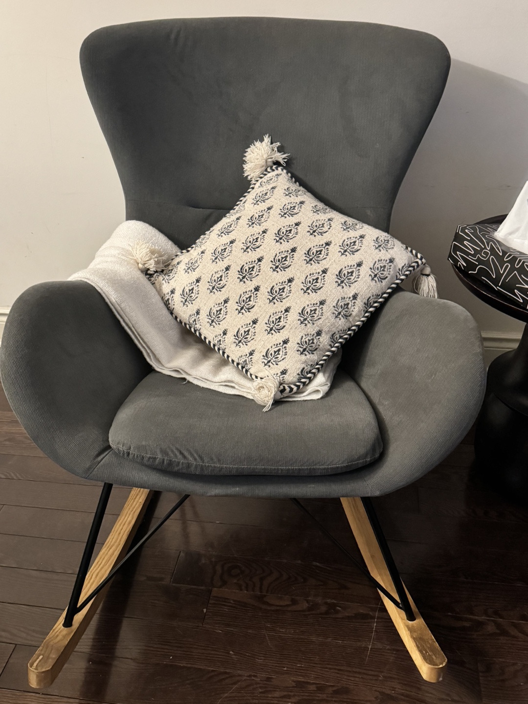 Gray Rocking Chair