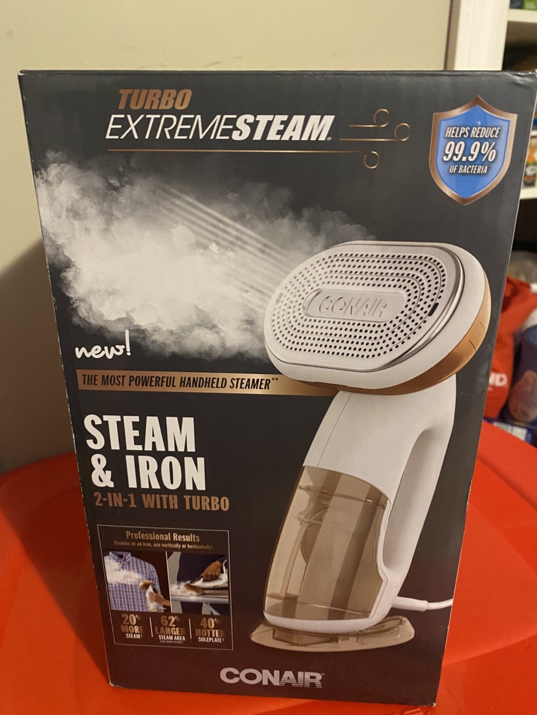 Conair ExtremeSteam 2-in-1 Garment Steamer with Turbo