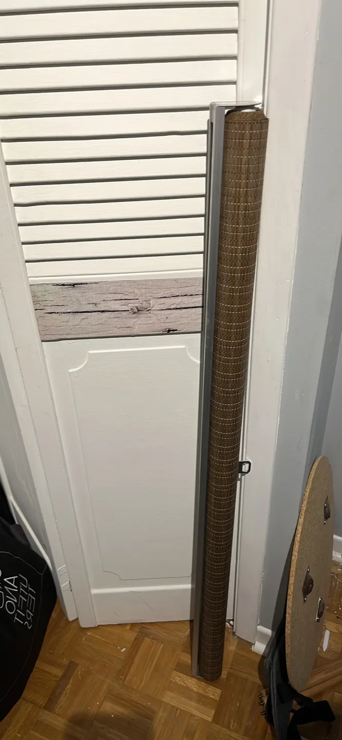 Discontinued IKEA Busktofell cordless roller bamboo/wood blinds image indicator(4)