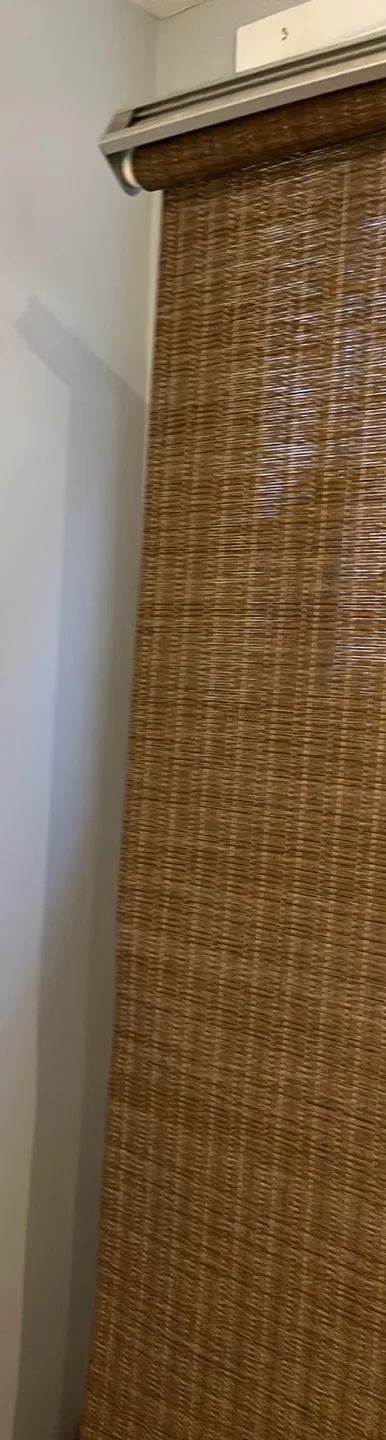 Discontinued IKEA Busktofell cordless roller bamboo/wood blinds image indicator(2)