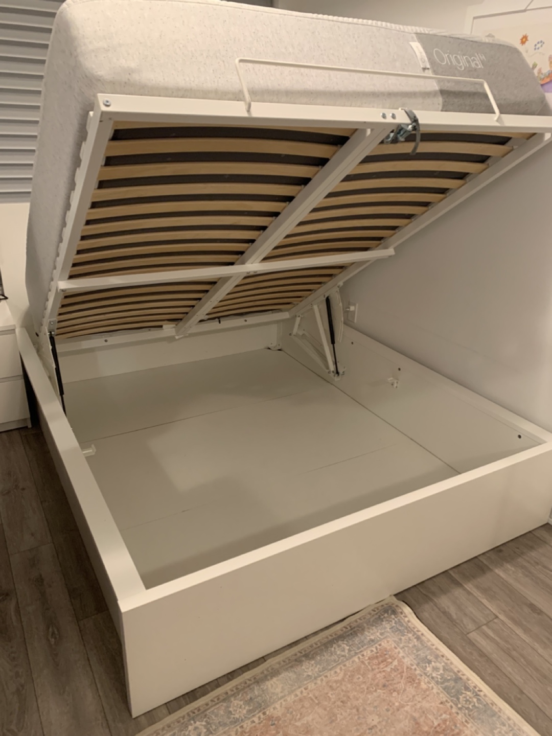 IKEA MALM Bed Frame with Storage - White - photo 5