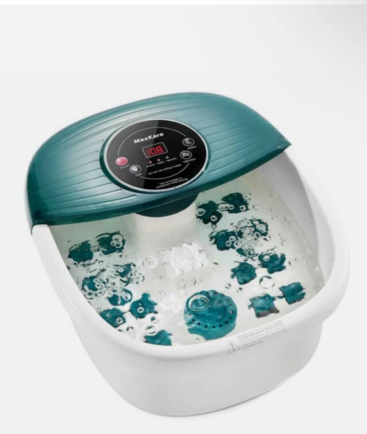 MaxKare Foot Spa Bath Massager with Heat, Bubbles, and Vibration image indicator(4)