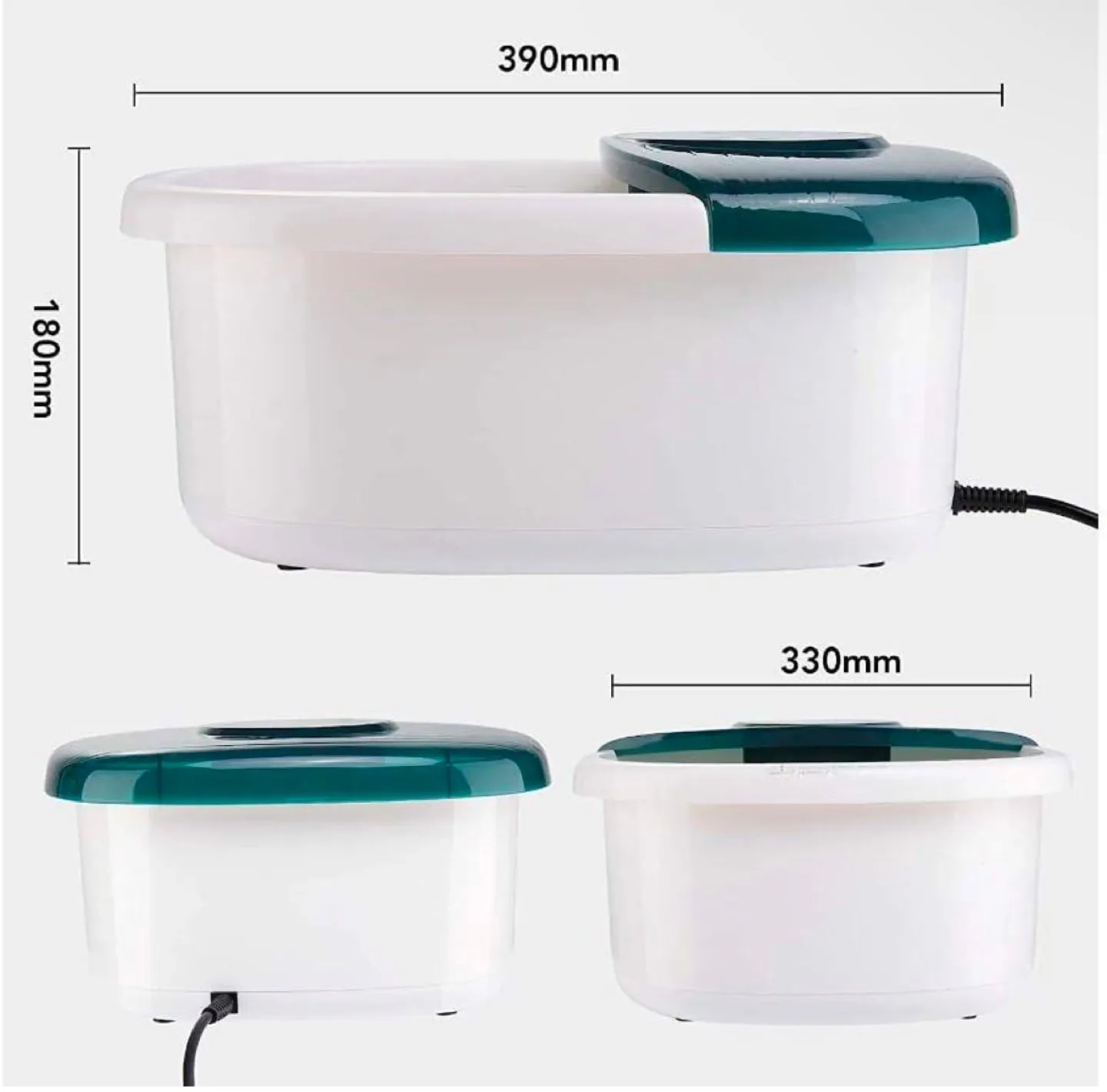 MaxKare Foot Spa Bath Massager with Heat, Bubbles, and Vibration image indicator(2)