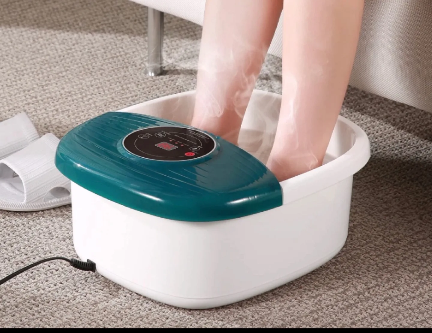 MaxKare Foot Spa Bath Massager with Heat, Bubbles, and Vibration image indicator(5)