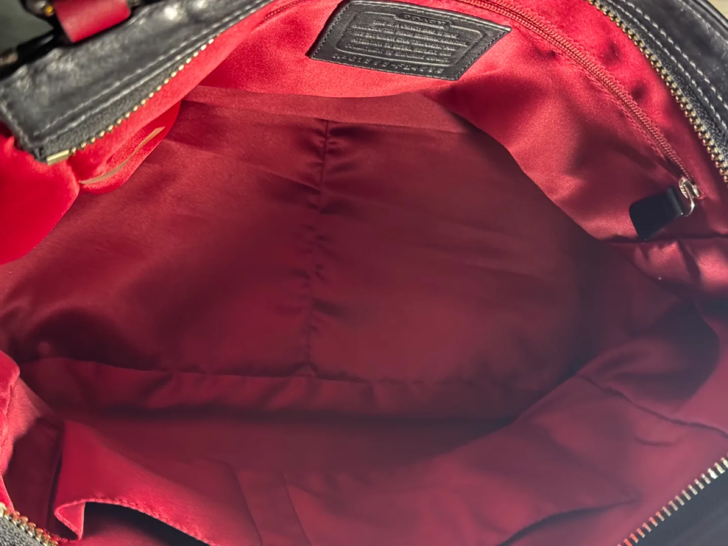 Coach Black & Red Tote Bag image indicator(2)