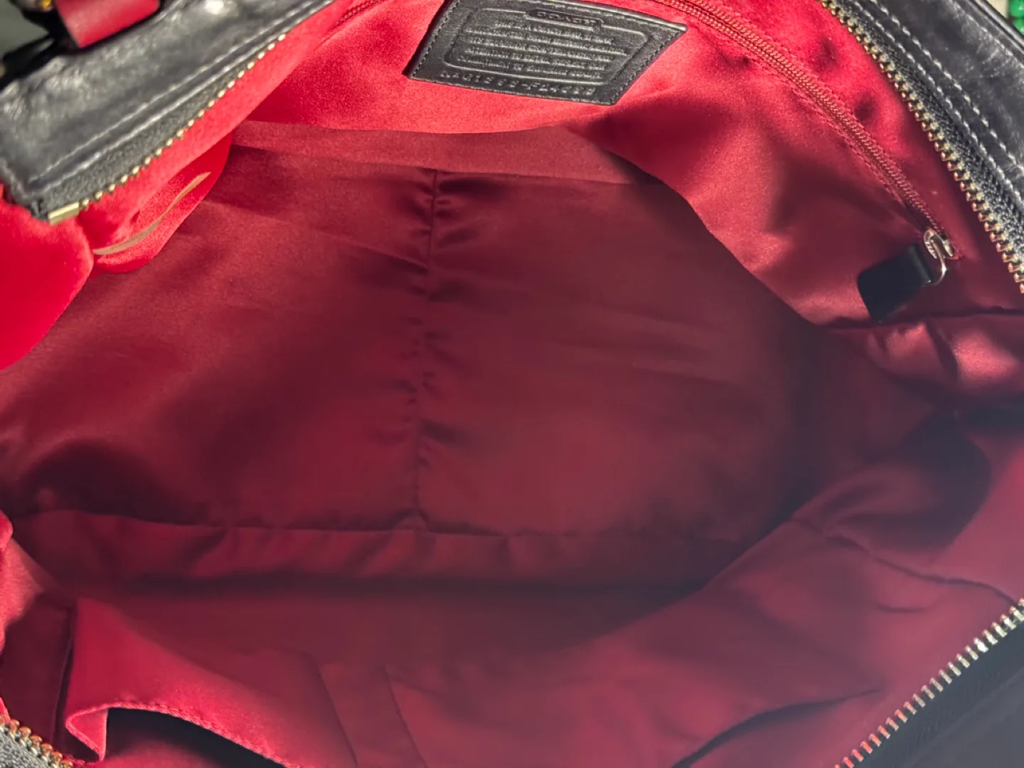 Coach Black & Red Tote Bag image indicator(3)