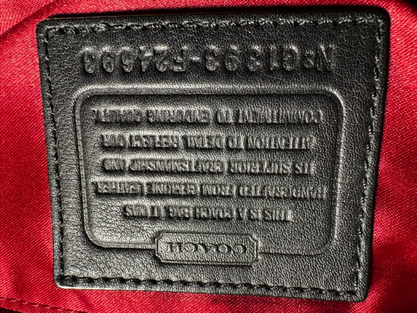 Coach Black & Red Tote Bag image indicator(4)