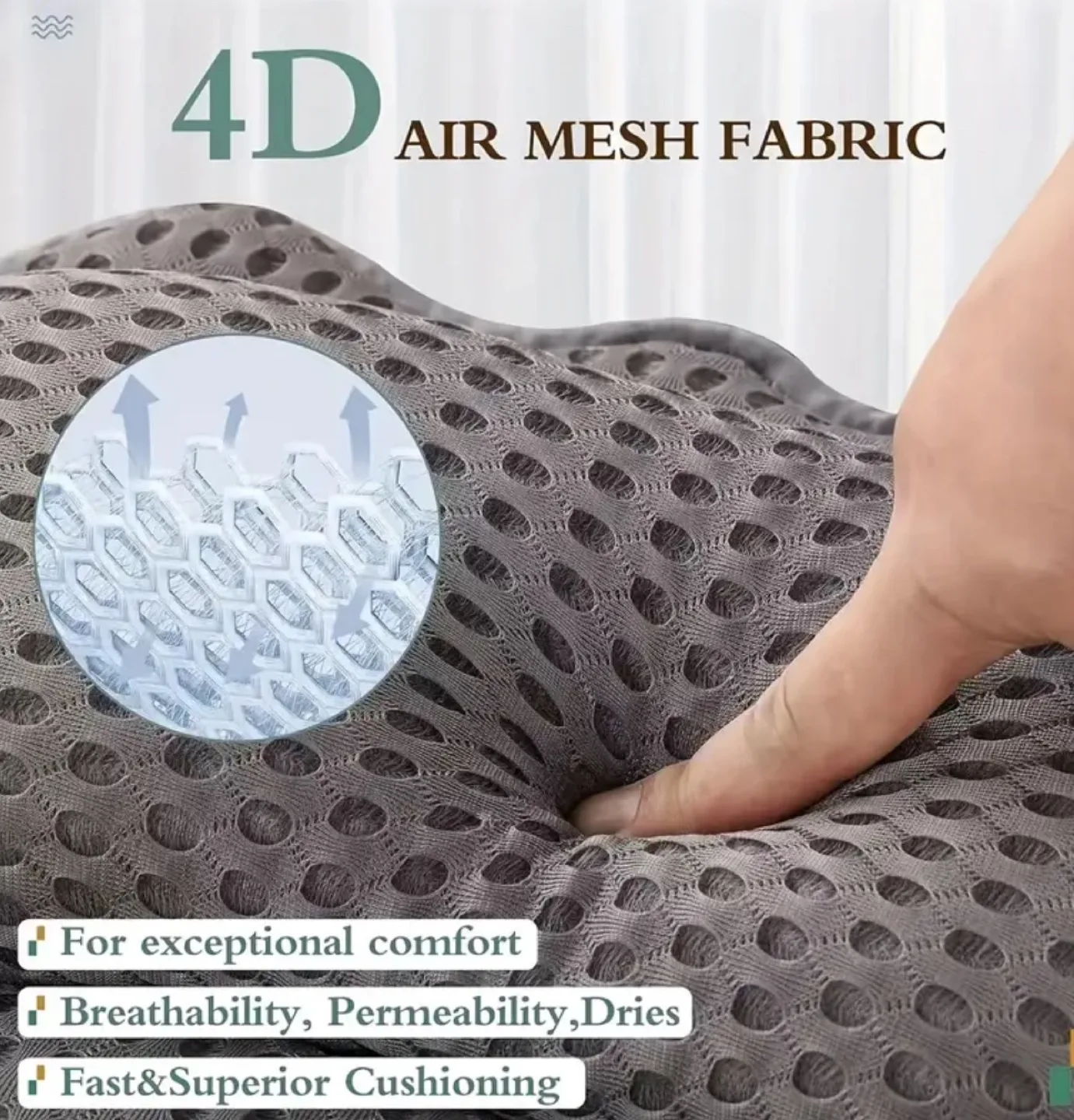 Bath Tub Pillow - Ergonomic Design - 6 Suction Cups - Grey image indicator(3)