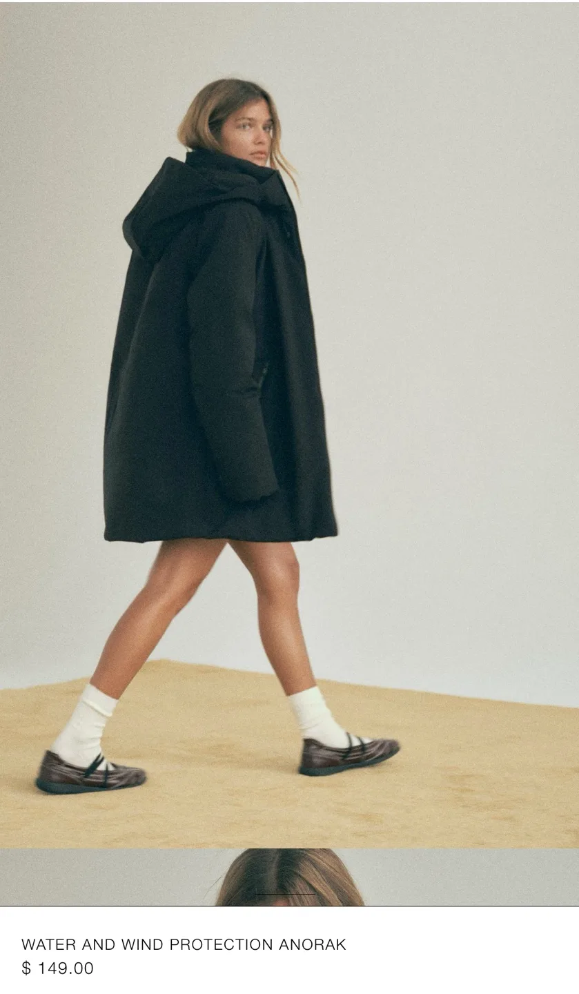 Brand new with tag - Zara Water and Wind protection anorak image indicator(2)