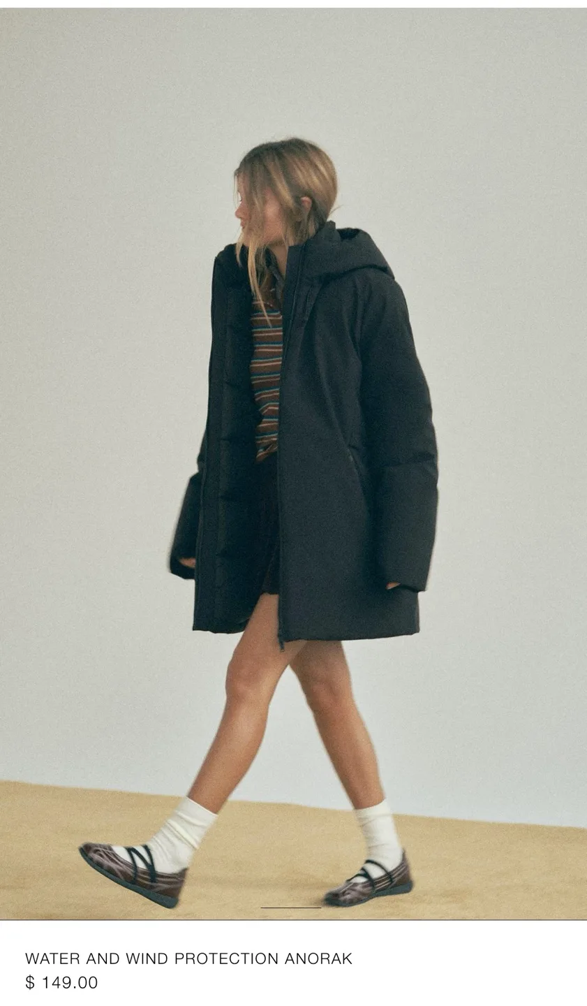 Brand new with tag - Zara Water and Wind protection anorak image indicator(3)