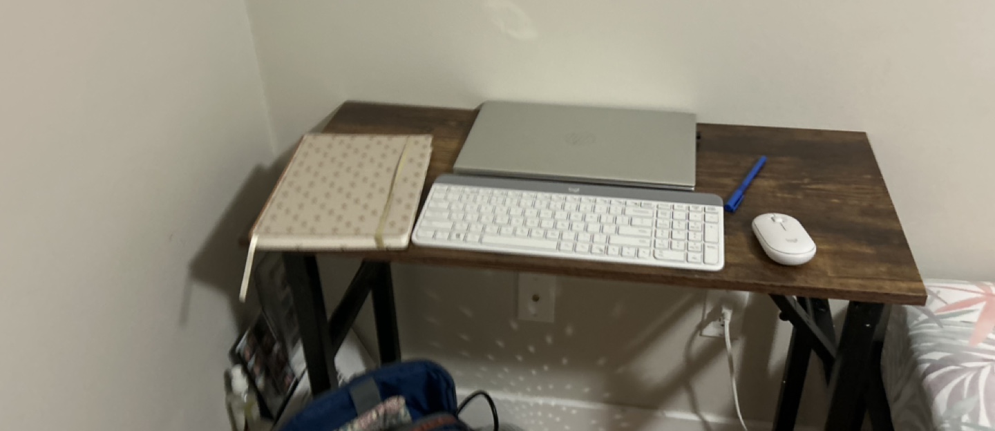 Folding Computer Desk - Rustic Brown - photo 3