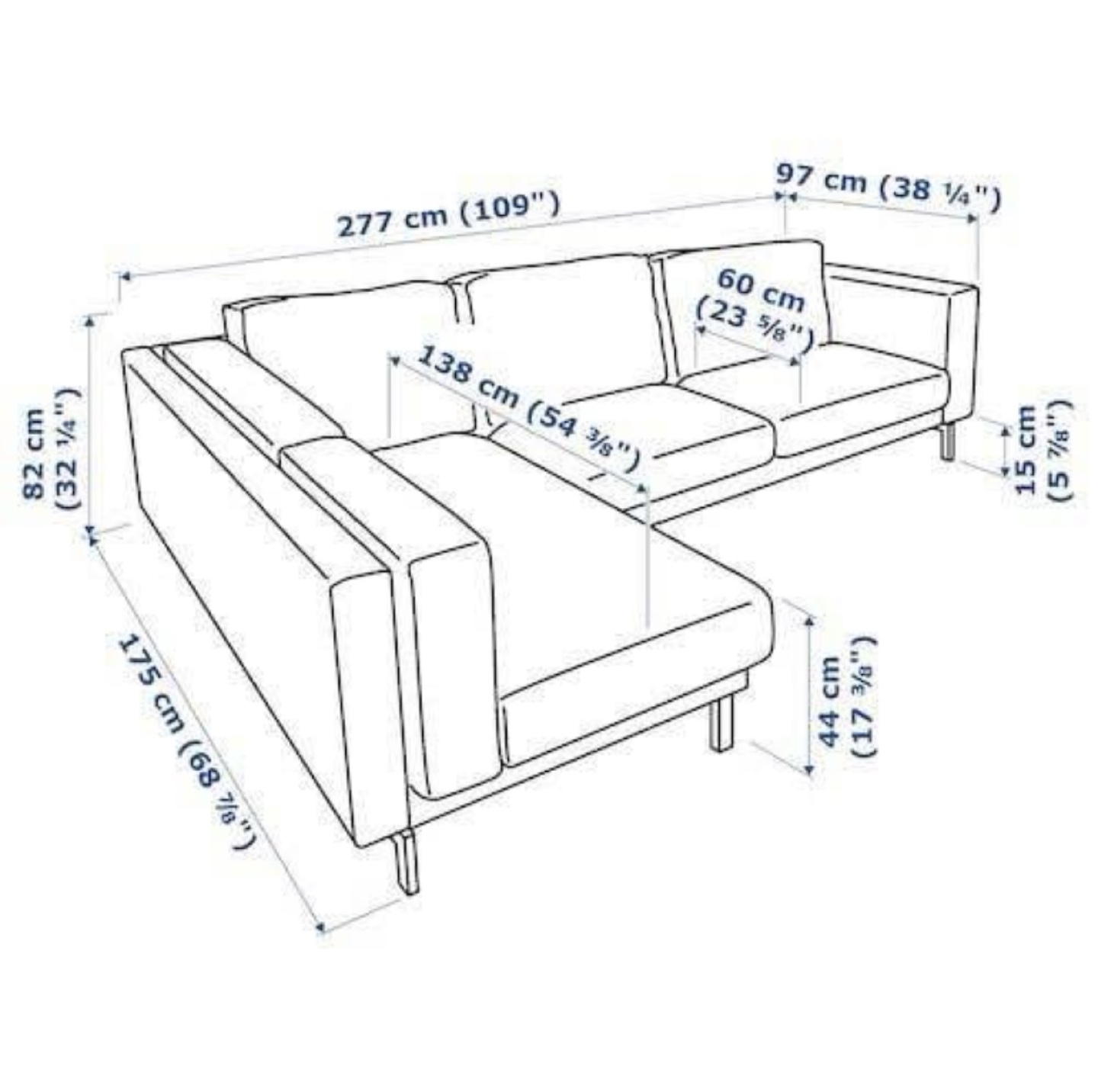 IKEA Nockeby  Sectional Sofa - photo 3
