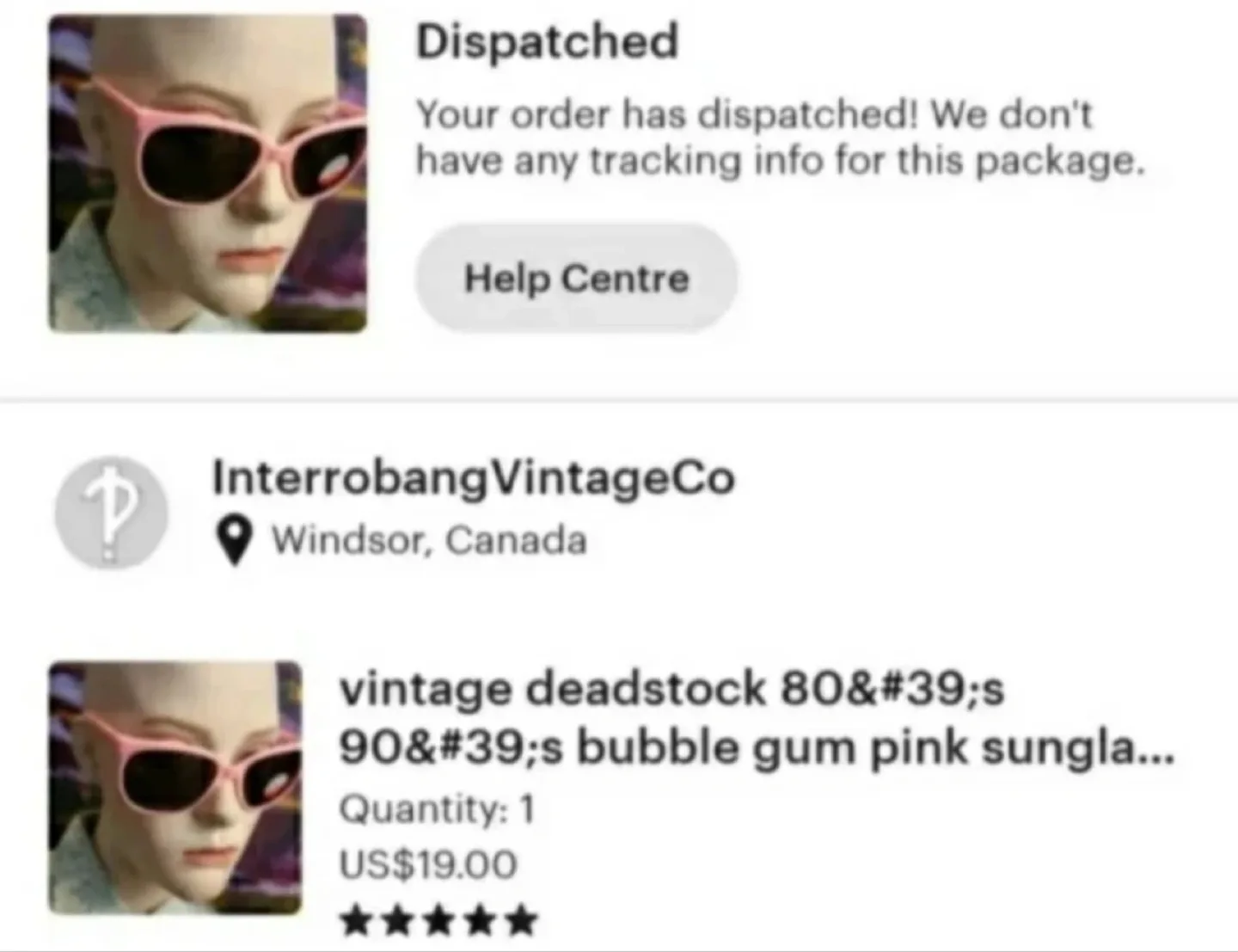 Vintage 80s/90s Bubble Gum Pink Sunglasses image indicator(3)