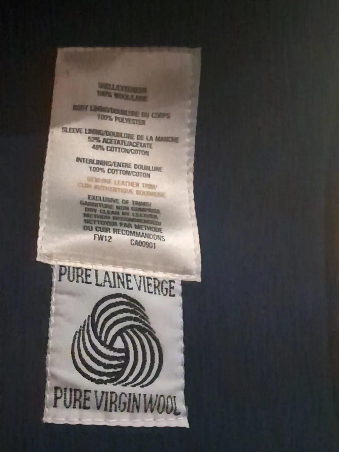 London Fog  Double Breasted Pure Virgin Wool Coat image indicator(4)