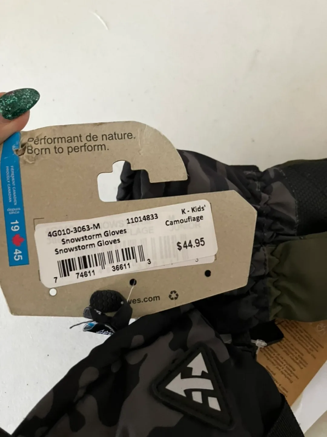 Auclair Kids' Snowstorm Gloves - Camo - Size M/M image indicator(3)