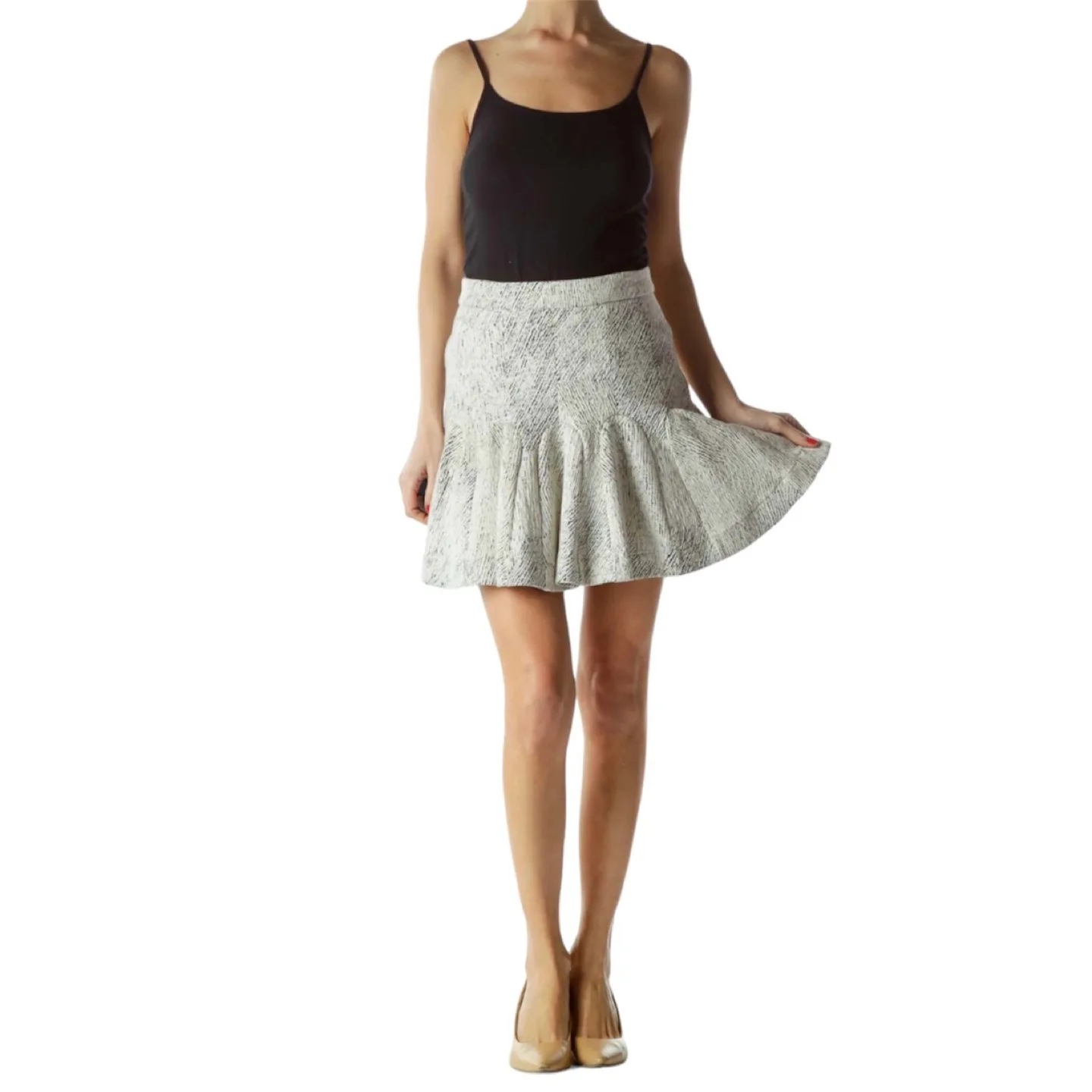 Banana Republic Jacquard Flared Skirt Size 2 Petite image indicator(10)