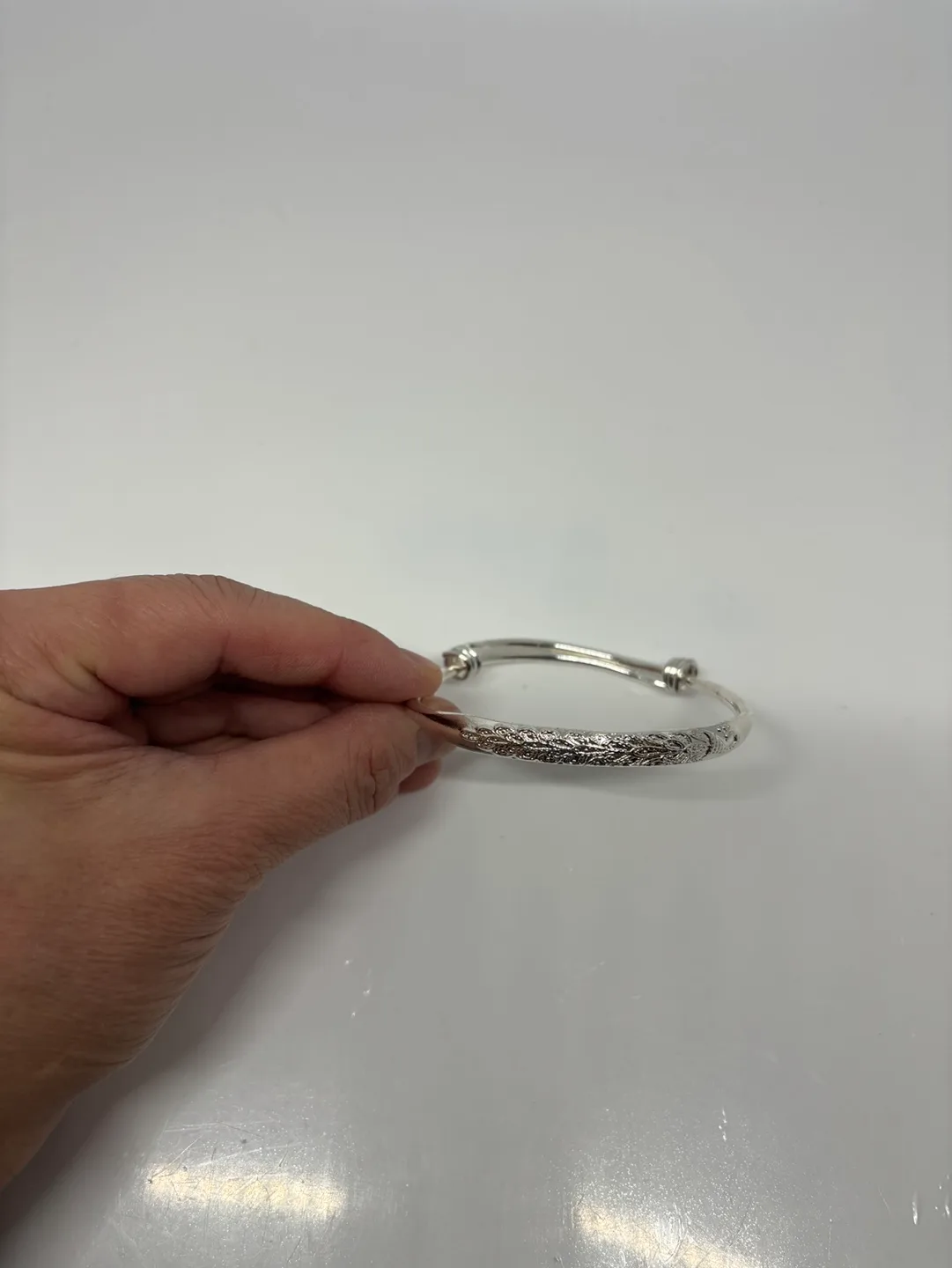 Silver Baby Bangle image indicator(5)