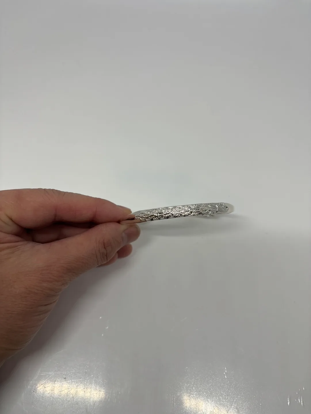 Silver Baby Bangle image indicator(4)