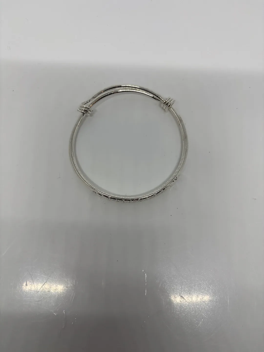 Silver Baby Bangle image indicator(3)