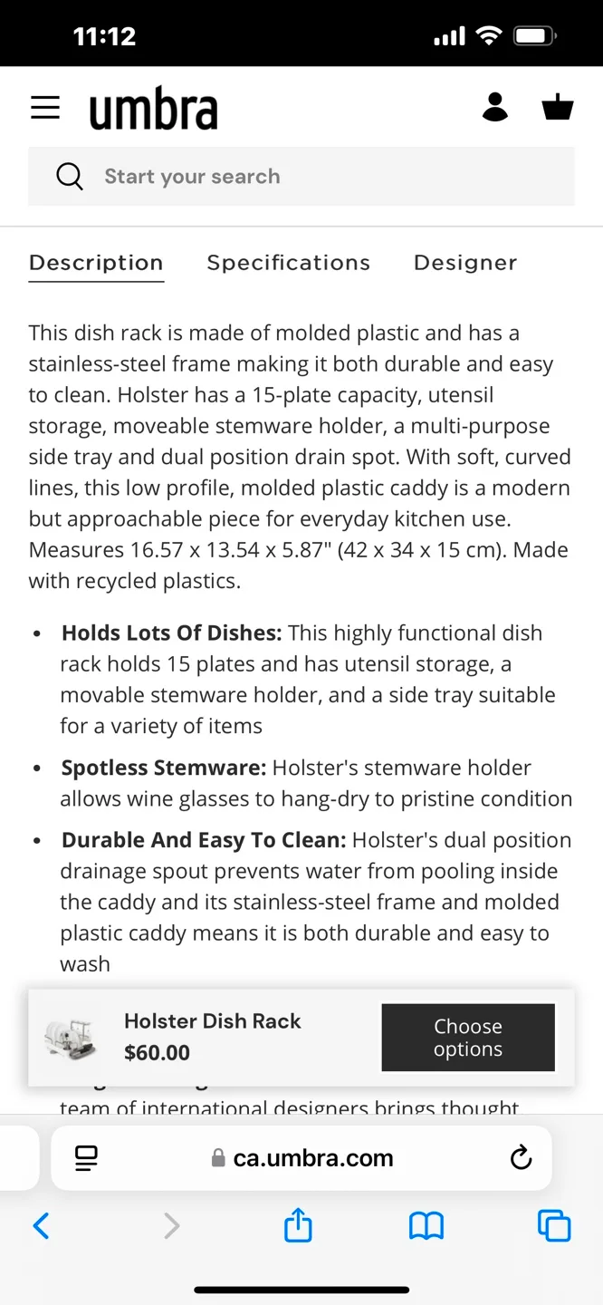 Umbra Holster Dish Rack image indicator(3)