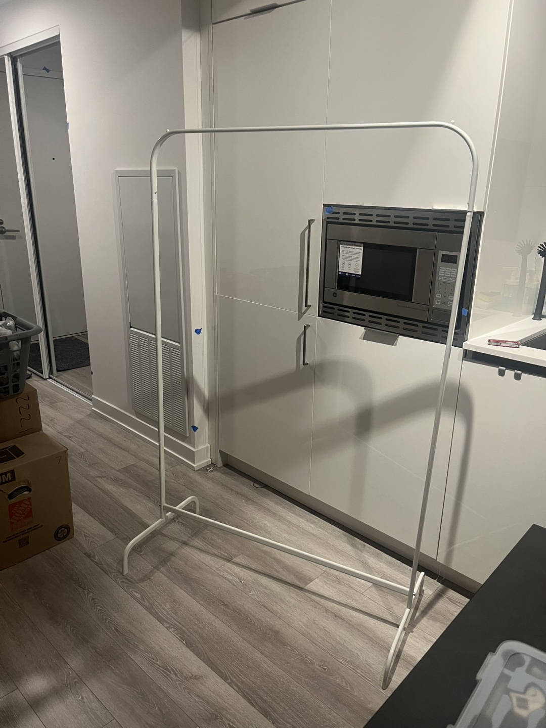 IKEA White Clothes Rack