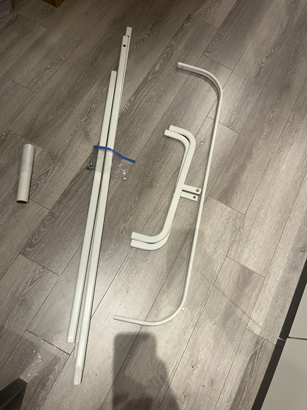 IKEA White Clothes Rack - photo 2