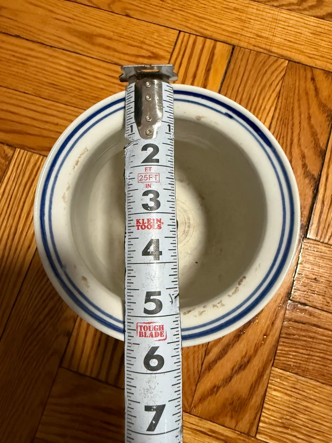 Blue and White Ceramic Planter 5” with Saucer 🧡 image indicator(2)