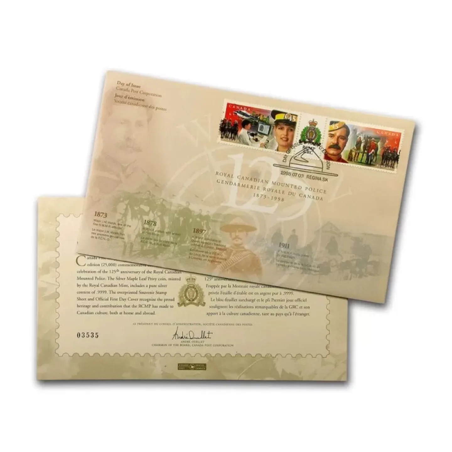 1998 1oz Silver Coin - 125th Anniversary of RCMP image indicator(7)