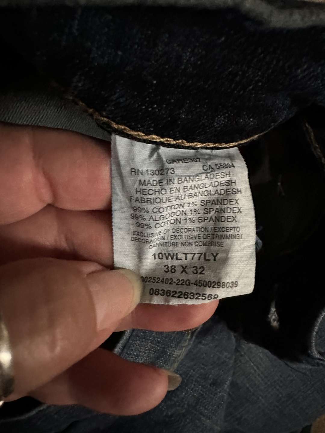 Wrangler Men's Blue Jeans Size 38x32 - photo 4
