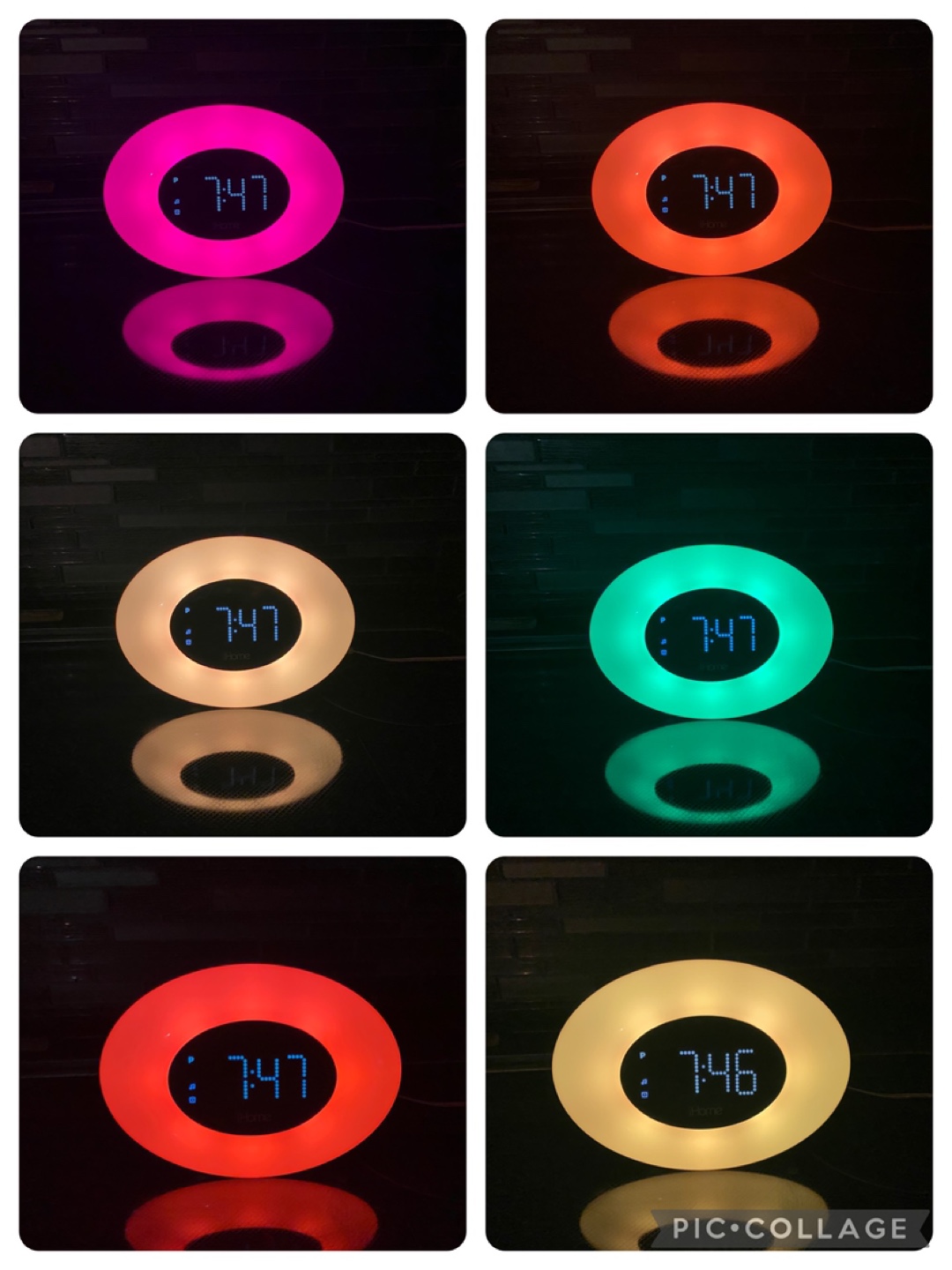 iHome Color Changing Alarm Clock with FM Radio and USB Charging - photo 3