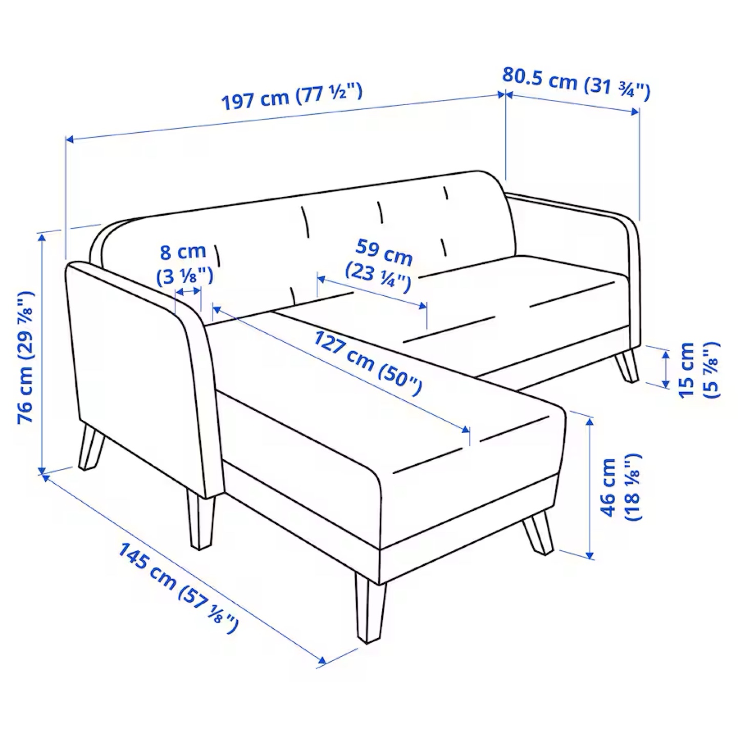 Dark gray Sectional Sofa - photo 2