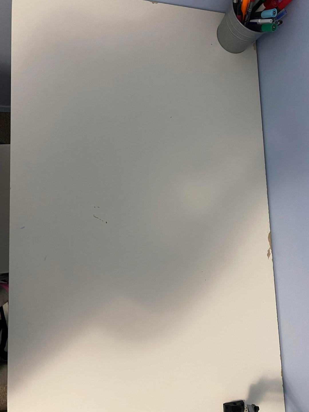 White IKEA Desk and White Office Chair - photo 3