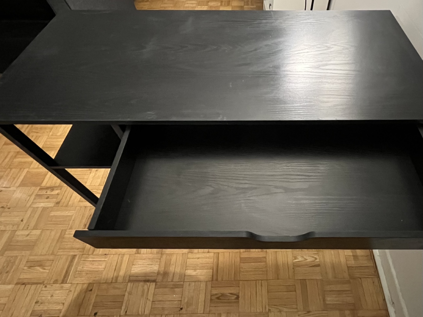 Black Computer Desk with Chair - photo 4