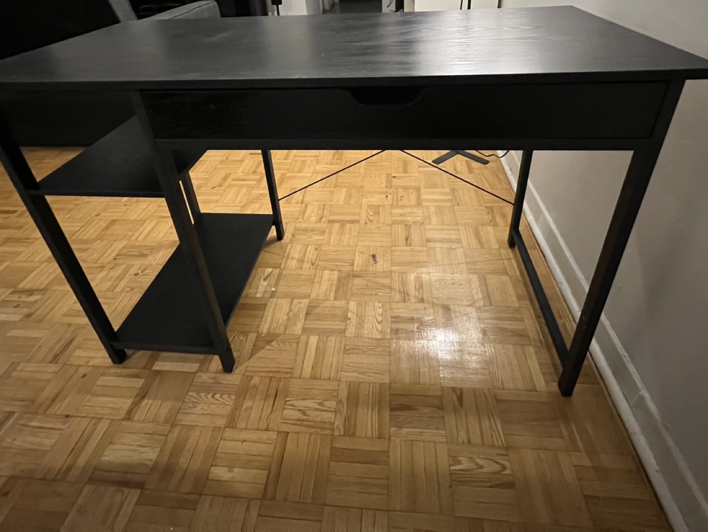 Black Computer Desk with Chair - photo 3