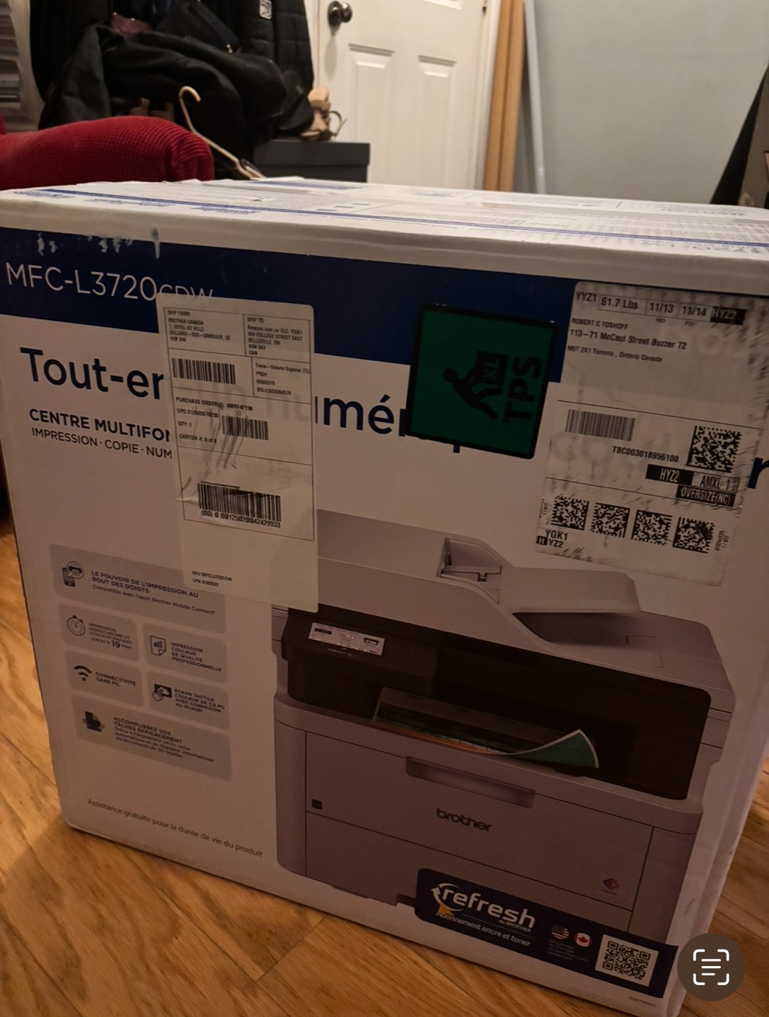 Brother MFC-L3720CDW Wireless Colour Laser Printer - photo 3