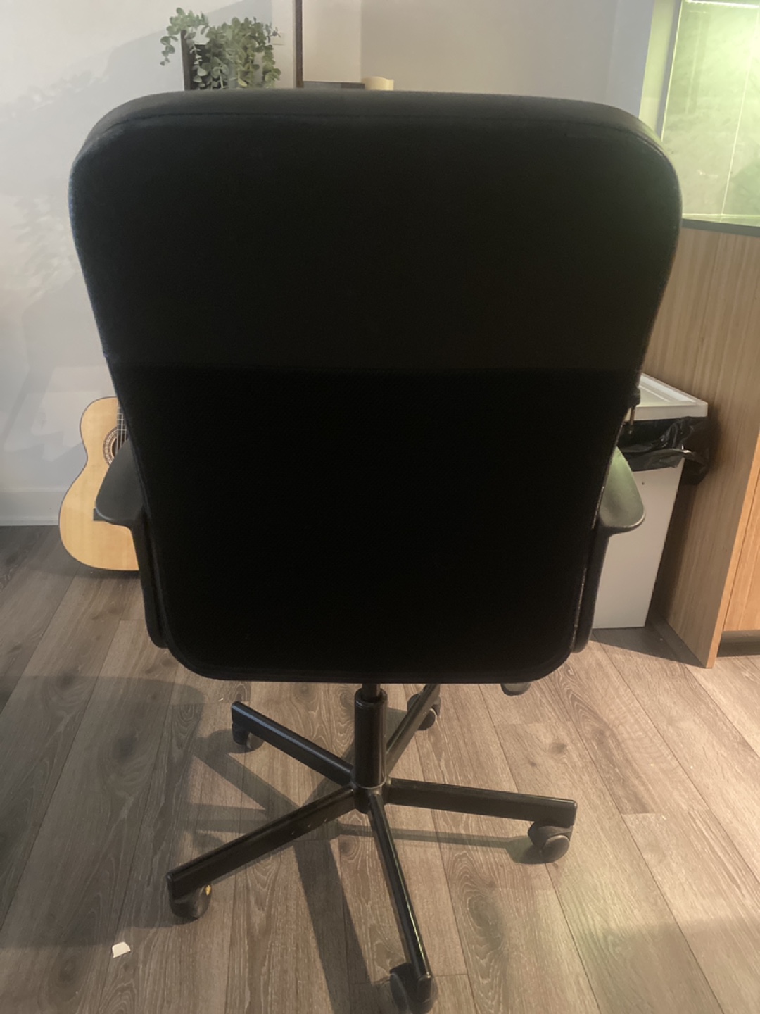 Office Chair with Black Fabric and Leather - photo 2