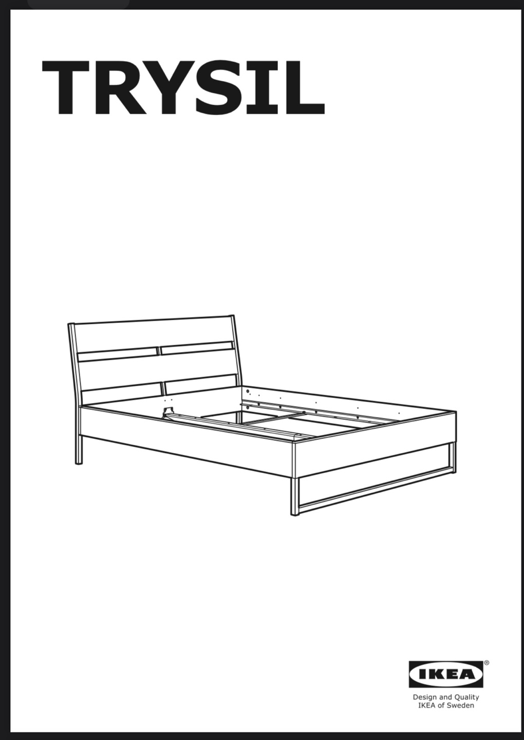 Queen Bed Frame PRICED TO SELL - IKEA Trysil - photo 2