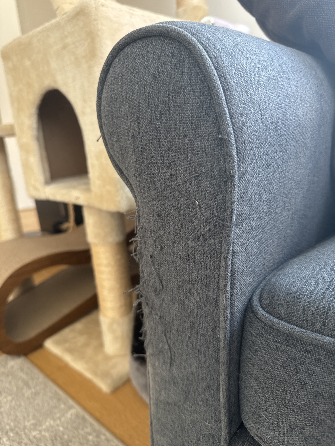 Dark Blue Sofa - photo 3
