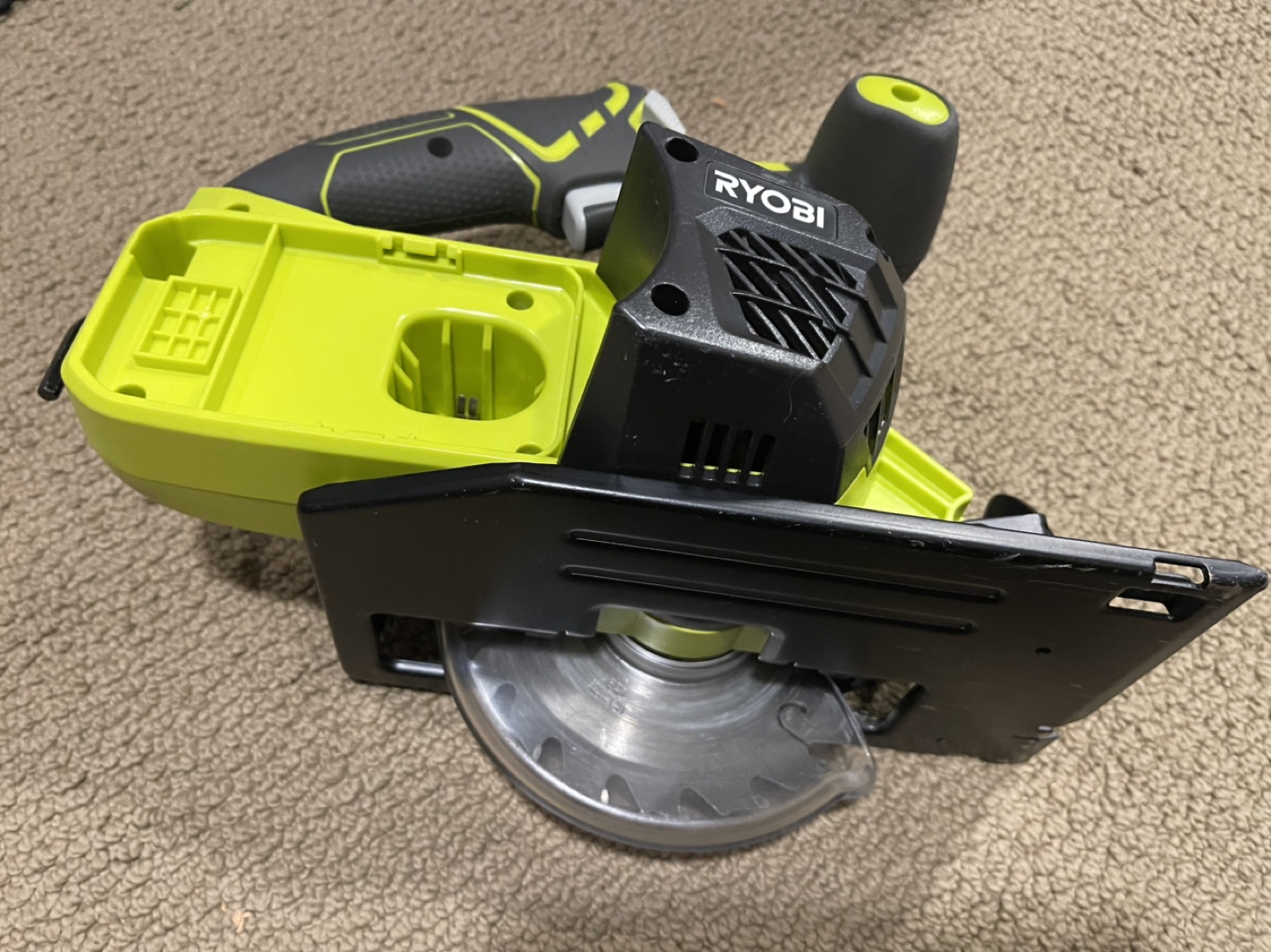 Ryobi 18v cordless 5 1/2 Inch circular saw + battery - photo 2