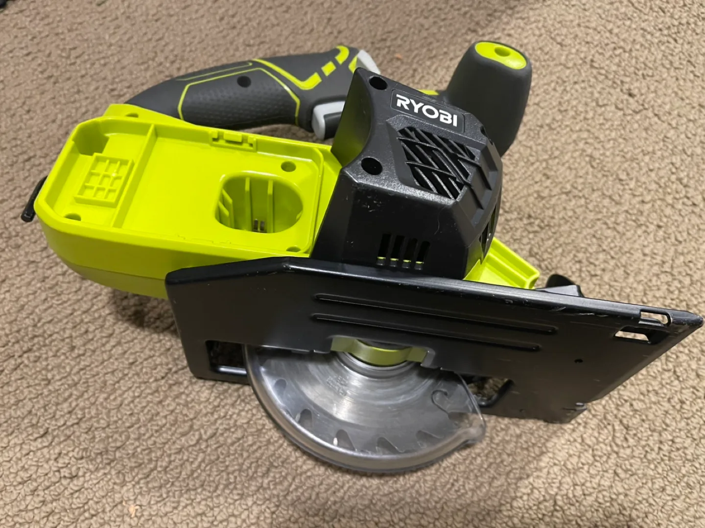 Ryobi 18v cordless 5 1/2 Inch circular saw + battery image indicator(2)
