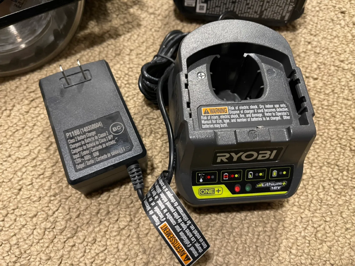 Ryobi 18v cordless 5 1/2 Inch circular saw + battery image indicator(3)