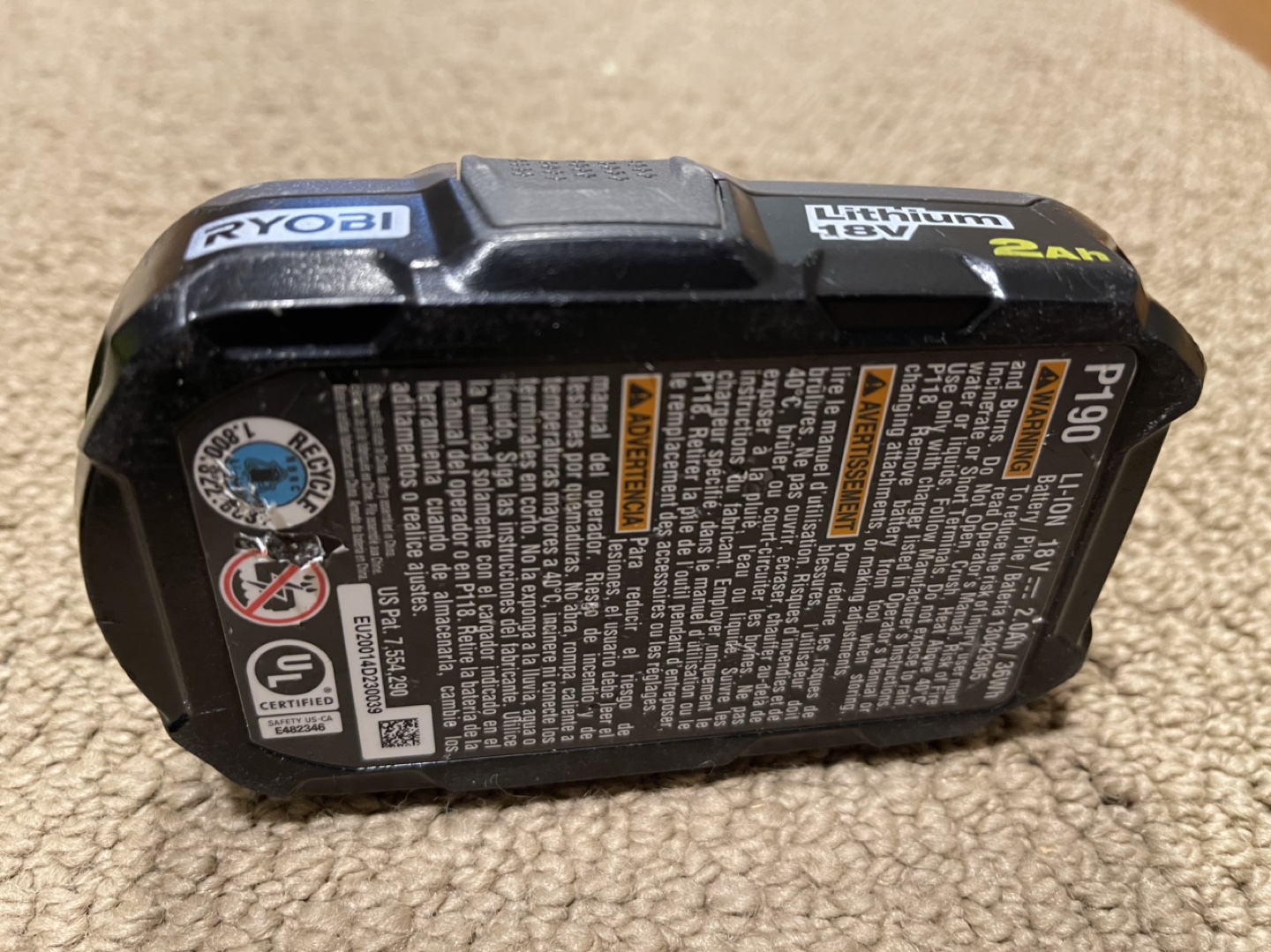 Ryobi 18v cordless 5 1/2 Inch circular saw + battery - photo 5