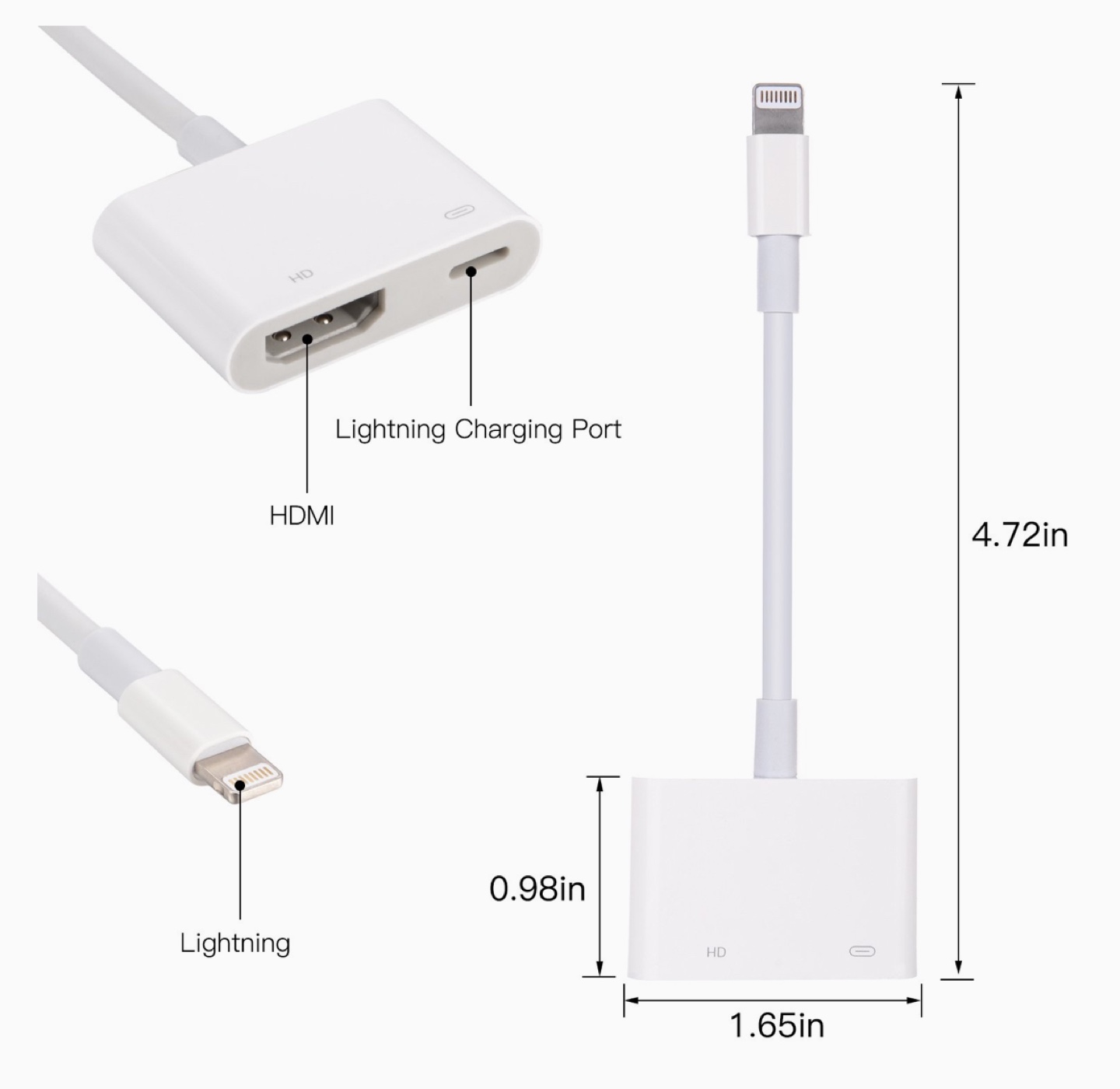 Lightning to HDMI Adapter for iPhone and iPad