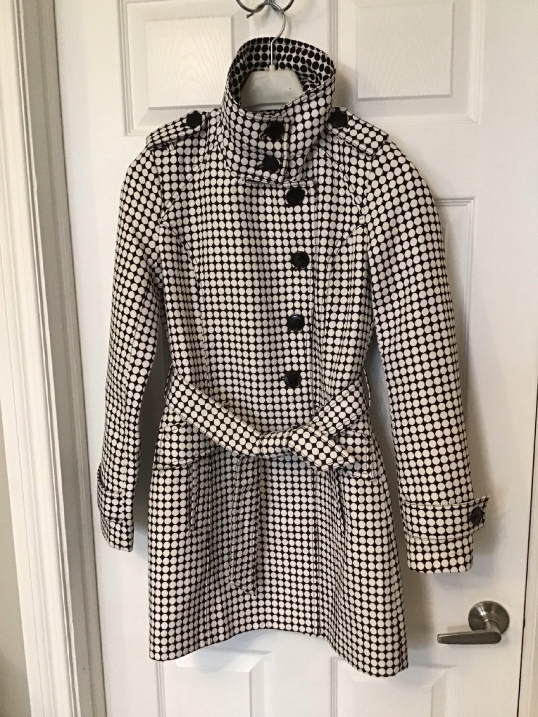 Kenneth Cole New York Polka Dot Trench Coat - photo 3
