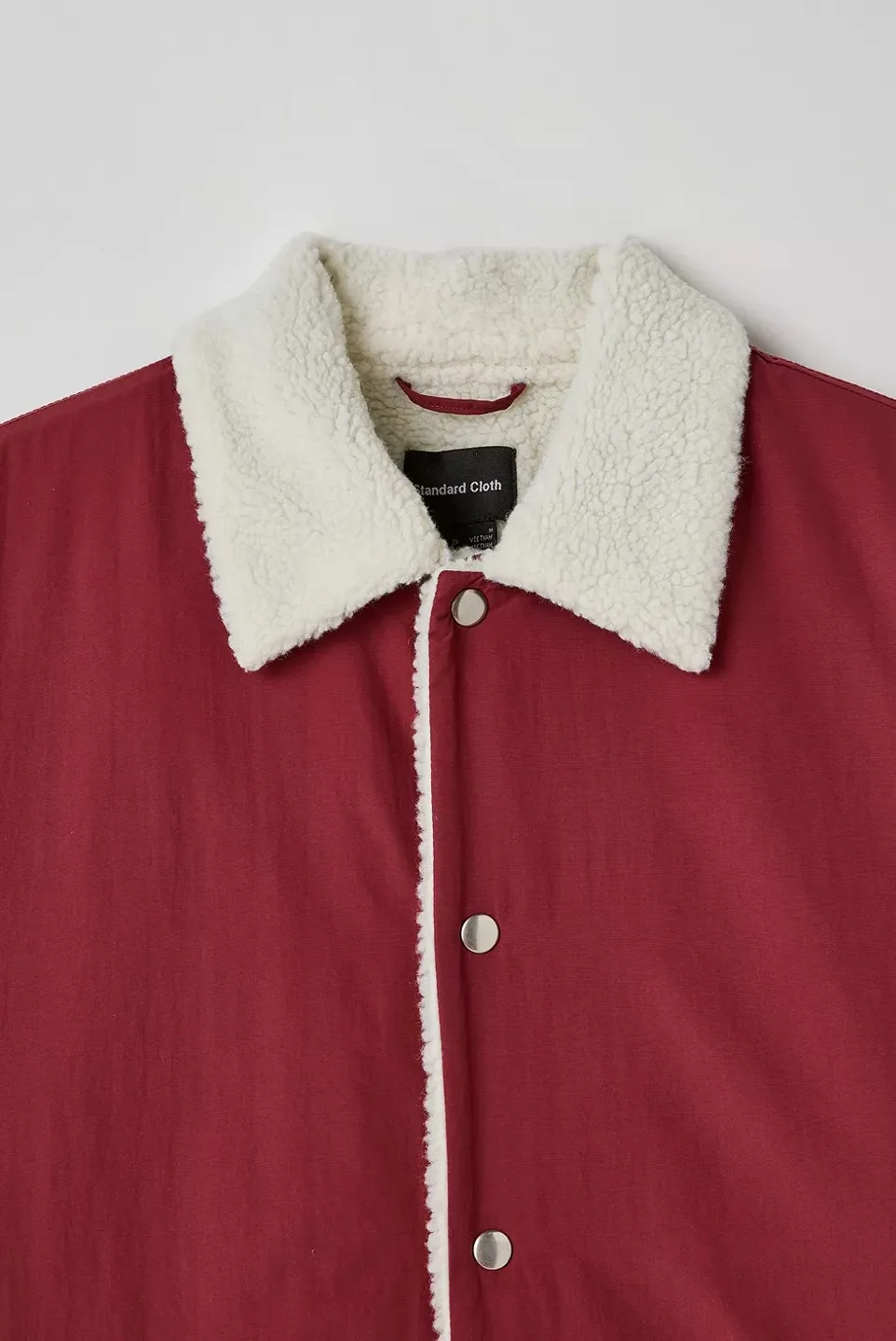 Brand New Urban Outfitters Standard Cloth Burgundy Jacket image indicator(3)