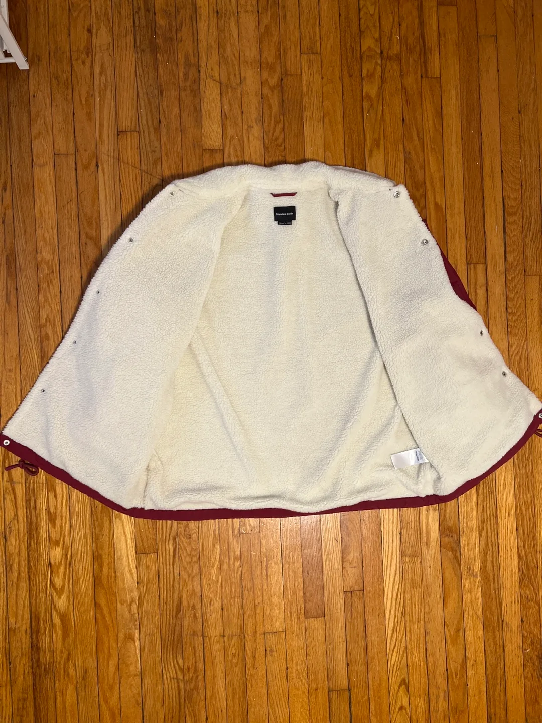 Brand New Urban Outfitters Standard Cloth Burgundy Jacket image indicator(7)