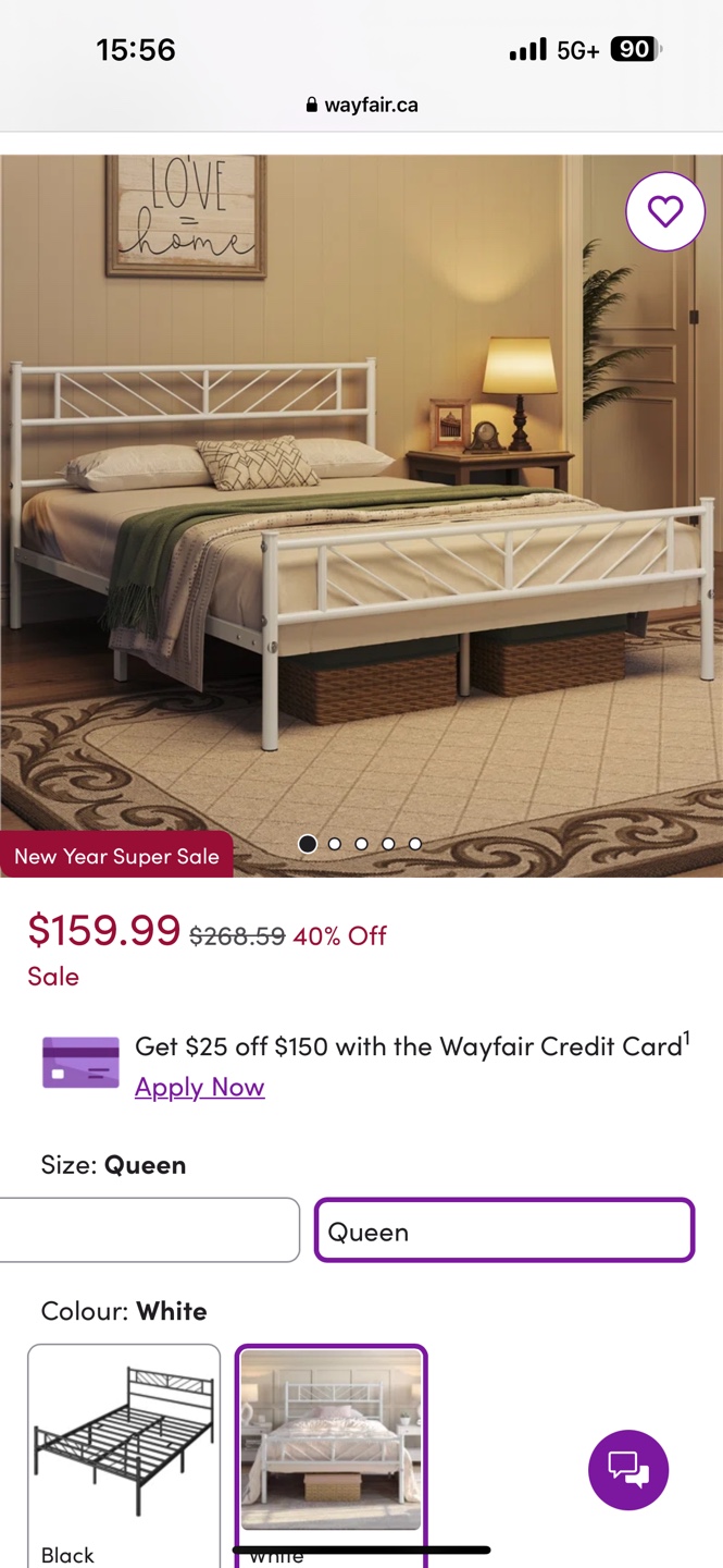 Queen Metal Bed Frame - photo 2