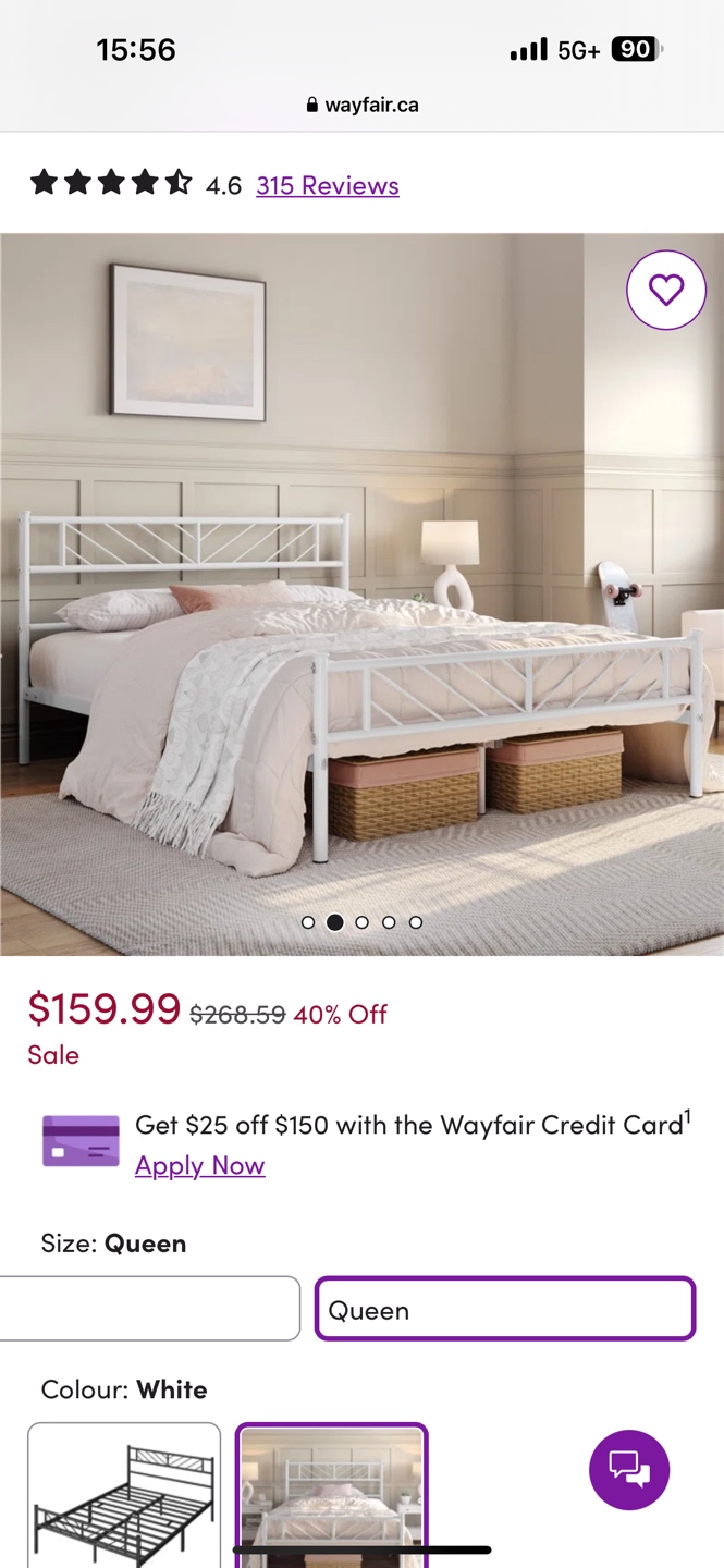 Queen Metal Bed Frame